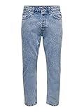 ONLY & SONS Herren Jeans Onsavi Beam L.Blue Pk 1421 Noos 22021421 Blau 36-32