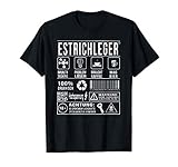 Herren Estrichleger Estrich Lustiger Spruch Baustelle Humor T-S