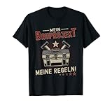 Herren Mein Bauprojekt Spruch Werkstatt Outfit Werkzeugkoffer T-S