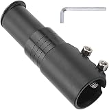 QIQN Lenkererhöhung Fahrrad Höhen-Adapter Aluminium Extender Gabelschaftverlängerung Ahead Vorbau für Mountainbike, Rennrad, MTB 120mm Schw