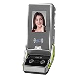 Stechuhr, Tcp Ip 2,8 Zoll Zugangskontrolle Gesichtserkennung Id-Kartenpasswort FüR BüRogebäUde-Gemeinschaft, Biometrische Fingerabdruck-Stechuhr Mitarbeiter-Check-In-Rek