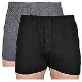 Cotton Valley Herren Boxershort Mehrfarbig Black and Charcoal Gr. XXXXXL, Black and C