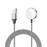 Apetiy iWatch Ladekabel Magnetisches Ladekabel auf USB 1.2 Meter Drahtloses iWatch-Ladegerät Charging Cable Ladestation Kompatibel mit iWatch Modelle Series 6/SE/5/4/3/2/1