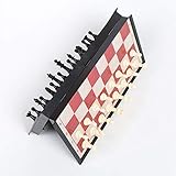 ASDWA Schach-Magnettafel-Turnier-Reise-tragbares Schachspiel Neues Schach gefaltetes Brett Internationales magnetisches Schachspiel, das Geschenk-Schachspiel-Schach sp