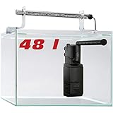 sera Scaper Cube 48 L Starterset - Modernes Nano-Aquarium (48 l) mit LED-Beleuchtung und F