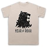 The Guns Of Brixton Game of Thrones Lannister Lion Head Sigil Hear Me Roar Herren T-Shirt, Beige, Larg
