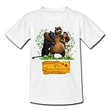 Spreadshirt Das Dschungelbuch Mogli, Baloo & Baghira Freunde Kinder T-Shirt, 110-116, Weiß