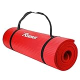 REEHUT Gymnastikmatte Yogamatte rutschfest Fitness Sport Matte NBR mit Tragegurt Dicke Phthalatenfrei für Yoga Pilates Gymnastik 181cm x 61 cm x 12