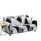 RENJIANFENG Sofa-Schonbezug, Stretch-Stoff, Muster, elastischer Stuhl, Zweisitzer, Couch, Sofabezug, 1 Stück, Haustier-Schutzbezug, elastischer Schonbezug, Möbelschutz, D, 4 S
