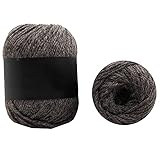 Baumwollgarn Für Stricken 100G / Kugelmilch Süße Weiche Baumwolle Baby Strickwolle Garn Dicke Farnfaser Samt Garn Hand Stricken Wolle Häkeln Garn Für Diy Pullover-18 Dunkelbraunes Kamel_6