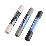 PJHOME Küche Antirutschmatte Eva Regale Schränke Schubladenmatte Zuschneidbar, Wasserdichte Kühlschrankmatten Anti-Schimmel Drawer Liner Pads DIY Matten(40*100cm*3rolls, Beige+Black+Gray)