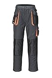 Terratrend Job Arbeitshose - Bundhose in Dunkel Grau,Schwarz,Orange, 50