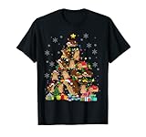 Weihnachtsmann Elf Rentier Igel Weihnachtsbaum Xmas Light Igel T-S