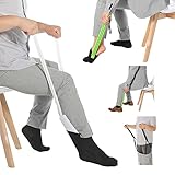 Anziehhilfe für Socken, Hosen, Schuh und Strümpfe, Sockenanziehhilfe für Senioren und B
