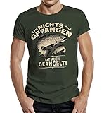 Geschenk T-Shirt für Angler: Nichts gefangen ist auch geangelt XL Nr.6463