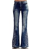 Comycom Hippie Jeans Schlaghose mit besticktem Schlag 34/34