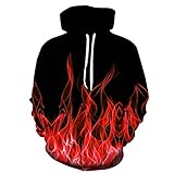 Sweatshirt Herren Modern Urban Gutaussehend Mode 3D Druck Männer Pullover Herbst Winter Lose Mit Kapuze Herren Jacke Trend Party Atmungsaktiv All-Match Herren M