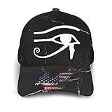 Sport Hut Auge Von Ra Horus Ägyptischer Gott Trucker Cap Lässiger Baseballmütze Leicht Hip-Hop-Hut Für Draussen Camping Sp