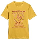 Sriracha Hot Chili Sauce - Huy Fong Foods Mens T Shirt Yellow L