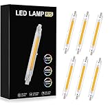 R7S LED Lampe 10W 118mm Dimmbar COB Glühbirne, Natürliches Weiß 4500K 1000LM Glühbirnen Dimmbar, 360-Grad Lampe Linear Ersatz J78 150W Halogenstäbe für Wand leuchtung Landschaftsleuchten, AC 220-240V