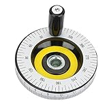 Handrad für Drehmaschine und Schleifmaschinen, rundes Bakelit-Handrad mit 80 mm Außendurchmesser, 10 mm Innendurchmesser mit Winkel- und Längenmaßstab-Fräsg