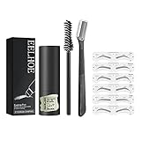 adfafw One Step Brow Stamp Shaping Kit Augenbrauen-Stempel-Make-up-Set Augenbrauenstempel wasserdicht Brauen-Stempel-Formungsset für Damen Respectab