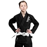 Venum Kinder Contender Kids BJJ Anzug, Schwarz, C0
