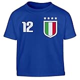 Kinder Trikot für Italien Jungen Kleinkind Kinder T-Shirt 128 B