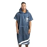 HOMELEVEL Badeponcho Unisex - Surf Poncho aus Baumwolle/Polyester - Handtuch für Erwachsene - Bademantel für Damen und Herren - Badetuch mit Kap