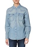 Levi's Herren Barstow Western Standard Freizeithemd, Blue (Red Cast Stone 0001), Larg