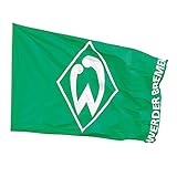 SV Werder Bremen Hissfahne Logo XXL, Fahne 200 x 300 cm Flagge - Plus Lesezeichen I Love B