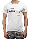 Smyla T-Shirt mit Wunsch-Namen | 100% Baumwolle - Fair Trade | Gassi gehen | Unisex | Zertifiziert: Oeko-TEX® & Reach | Selbst gestalten personalisierte Geschenke | Druck Herren D