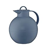 alfi Kugel, Thermoskanne Kunststoff blau 0,94l mit alfiDur Vakuum-Hartglaseinsatz, Isolierkanne hält 12 Stunden heiß, ideal als Kaffeekanne oder als Teekanne - 0115.060.094