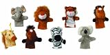 Toys Pure 15125 Fingerpuppen-Set 'Wilde Tiere' 8er S