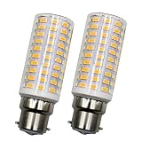 B22 Bajonett LED-Glühbirnen,10W Entspricht 120W Halogenglühlampen, Warmweiß 3000K, 1440LM, 100-265V,Energieeinsparung für die Hausbeleuchtung(2er-Pack)[MEHRWEG]