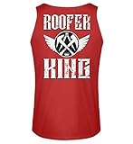 Dachdecker T-Shirt/Rooferking - Herren Tanktop -M-R