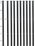 10 Zaunpfosten Ø 34 mm für 1,2 Meter hohe Metallzaun Anlage in grau anthrazit aus Maschendraht. Länge 1700mm zum einbetonieren. Pfosten Zaun Pfahl mit Kappe und 3 montierte Sp
