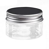 Perfect Flower Kosmetische Behälter Klein Probe Leerer Klar Behälter Döschen Topf Flaschen Jar Aluminium Leer Döschen Rund Reise Cremedose Tiegel Für Kosmetik Cremes Lotionen Ätherische Ö