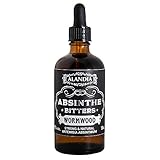 Absinth Wormwood Bitters | Die Absinth Essenz von ALANDIA | 100% Artemisia Absinthium (großer Wermut) | Ohne Farbstoff, ohne Anis | Auch ideal für Cock