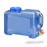 12L Wasserkanister mit Hahn BPA-frei Kunststoff Verdickt Platz Camping Wassertank für Outdoor Reise Kampierendes Nach Hause Trinkender Speicher-E