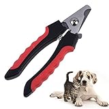 DENSIYA Nagelknipser für Haustiere, Nagelknipser für Hunde und Katzen, 2 Größen, sicher und bequem, geeignet für mittlere und kleine Haustiere, Hund, Katze,