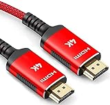 4K HDMI Kabel 5Meter - HDMI 5m Highspeed 2.0 des Rutschfesten Kabel 4K@60HZ Aktualisierte Version mit 18Gbps HDCP 2.2, 3D UHD Ethernet ARC-kompatiblem HDTV, PS4, Projektor - Snowk