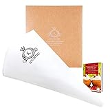 KITCHTIC Premium Spritzbeutel Wiederverwendbar Einzeln - Spülmaschinen geeigneter Mehrweg Spritzbeutel Groß aus Baumwolle - Profi Dressiersack inklusive E-Book mit Tipps und Tricks!