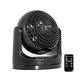 Woozoo by Ohyama, Leistungsstarker Tischventilator, 50W, Mit Fernbedienung, Timer, Oszillation, Für Fläche 23m² - Woozoo PCF-MKC18 - Schw