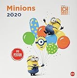 Minions Broschur. Wandkalender 2020. Monatskalendarium. geheftet. Format 29,5 x 30