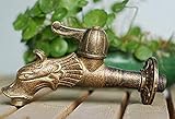 Garten Wasserhahn Tierform Antik Bronze Drachen Waschmop/Gartenbewässerung Tier W