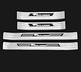 4 Stücke Edelstahl Auto Einstiegsleisten für Mitsubishi Outlander Samurai 2013-2019, Türschweller Schutzstreifen Rutschfestes Abnutzungsplatte Styling Dekorations Zubehö