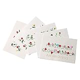 KARTENVERLIEBT – Glückwunschkarten-Set – 5 Geburtstagskarten – hochwertige Gratulationskarten zum Geburtstag – Premiumkarten aus Qualitätspapier mit Papierblüten und Papierblumen in 3D Desig