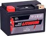 Intact Bike-Power Lithium LI-04 | LTM14 | 12,8 V 4 Ah 48 Wh | 240 A (CCA) | Hochwertige Lithium-Motorradbatterie mit intelligentem Batteriemanagement und bis zu 75% Gewichtseinsparung