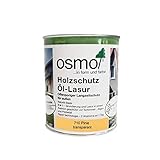 Osmo Holzschutz Öl - Lasur Öllasur transparent 0,75 l 710 Pinie, Wirkt wasserabweisend und ist äußerst wetterund UV-beständig, 1 Liter reicht bei einem Anstrich für ca. 26 m²